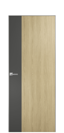 Дверь межкомнатная Duet 19 Цвет Maderaira oak amber Покрытие ПВХ WOOD NATURAL Наличник Скрытый короб хром Цена 53550