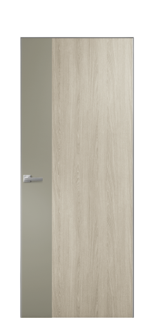 Дверь межкомнатная Duet 19 Цвет Maderaira oak sand Покрытие ПВХ WOOD NATURAL Наличник Скрытый короб хром Цена 53550