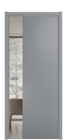 Дверь межкомнатная Ветро 19 Цвет Гриджио Покрытие Эмаль  Наличник L 50 Цена 52338