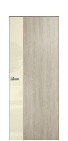 Дверь межкомнатная Vetro 19 Цвет Maderaira oak sand Покрытие ПВХ WOOD NATURAL Наличник Скрытый короб хром Цена 45300