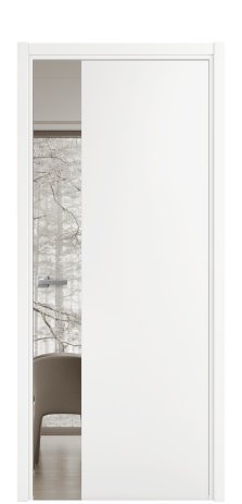 Дверь межкомнатная Vetro 19 Цвет Белый Покрытие Эмаль  Наличник L 50 Цена 50625