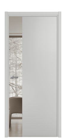 Дверь межкомнатная Vetro 19 Цвет Телегрей Покрытие Эмаль  Наличник L 50 Цена 50625