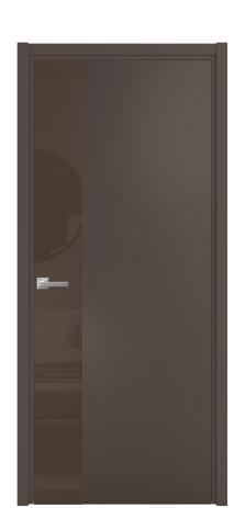 Дверь межкомнатная Vetro 19 Цвет Коричневый Покрытие Эмаль  Наличник L 50 Цена 51588
