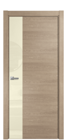 Дверь межкомнатная Vetro 19 Цвет Дуб Песочный Покрытие Шпон натуральный  Наличник L 75 Цена 55950