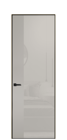 Дверь межкомнатная Ветро 20 Цвет Серый Шелк Покрытие ЭМАЛИ Эмаль Наличник  Скрытый короб золото Цена 73733