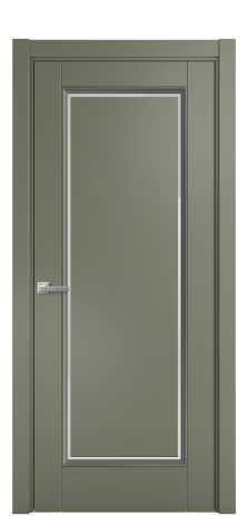Дверь межкомнатная Sienna 1 Цвет Зеленый Покрытие Эмаль  Наличник L 75 Цена 50475