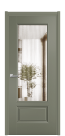 Дверь межкомнатная Savona 2B Цвет Зеленый Покрытие Эмаль  Наличник L 50 Цена 58775