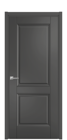 Дверь межкомнатная Sienna 2 Цвет Антрацит Покрытие Эмаль  Наличник L 50 Цена 48275