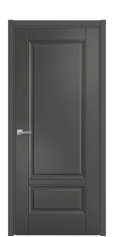 Дверь межкомнатная Sienna 2B Цвет Антрацит Покрытие Эмаль  Наличник L 50 Цена 48275