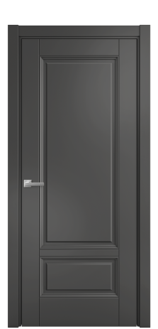 Дверь межкомнатная Sienna 2B Цвет Антрацит Покрытие Эмаль  Наличник L 75 Цена 43775