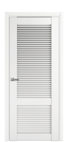 Дверь межкомнатная Жалюзи 2 Цвет Белый Покрытие Эмаль  Наличник L 50 Цена 47265
