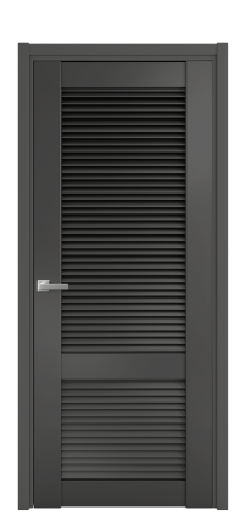 Дверь межкомнатная Жалюзи 2 Цвет Антрацит Покрытие Эмаль  Наличник L 50 Цена 55175