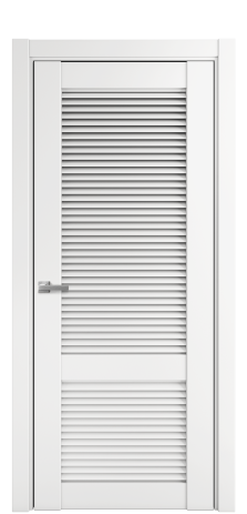 Дверь межкомнатная Жалюзи 2 Цвет Белый Покрытие Эмаль  Наличник L 75 Цена 42825