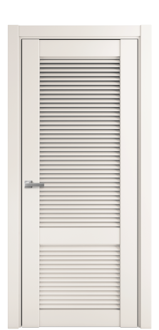 Дверь межкомнатная Жалюзи 2 Цвет Молочный Покрытие Эмаль  Наличник L 75 Цена 50075