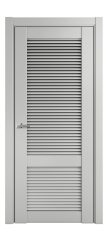 Дверь межкомнатная Жалюзи 2 Цвет Телегрей Покрытие Эмаль  Наличник L 75 Цена 50075