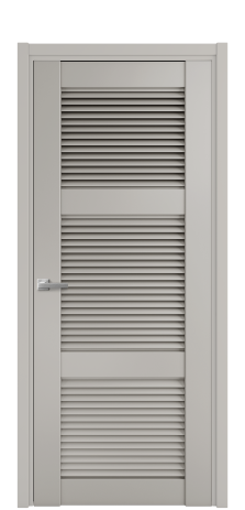 Дверь межкомнатная Жалюзи 3 Цвет Серый Шелк Покрытие Эмаль  Наличник L 50 Цена 55175