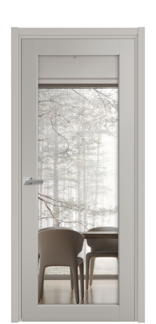 Дверь межкомнатная Strada 11 Цвет Серый Шелк Покрытие Эмаль  Наличник L 50 Цена 46225