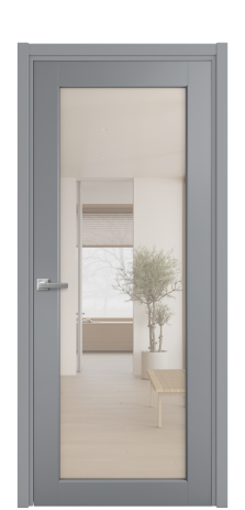 Дверь межкомнатная Страда 11 Цвет Гриджио Покрытие Эмаль  Наличник L 50 Цена 45340