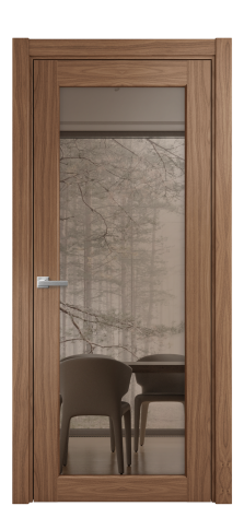 Дверь межкомнатная Strada 11 Цвет Американский Орех Покрытие Шпон натуральный  Наличник L 75 Цена 56725