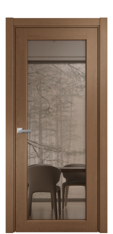 Дверь межкомнатная Strada 11 Цвет Дуб Темный Покрытие Шпон натуральный  Наличник L 75 Цена 53050