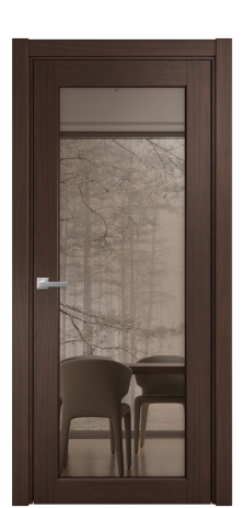 Дверь межкомнатная Strada 11 Цвет Каштановый Орех Покрытие Шпон натуральный  Наличник L 75 Цена 56725
