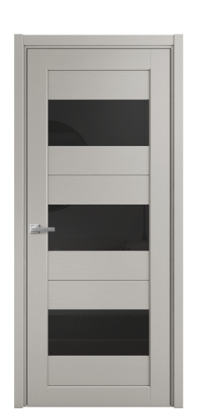 Дверь межкомнатная Strada 14 Цвет Ясень Серый Шелк Покрытие Шпон крашеный  Наличник L 50 Цена 47375