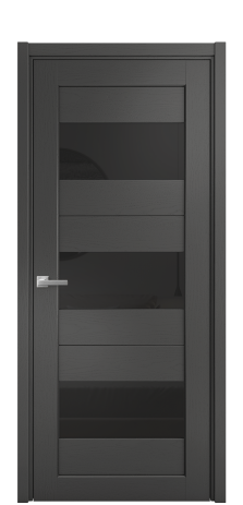 Дверь межкомнатная Strada 14 Цвет Ясень Антрацит Покрытие Шпон крашеный  Наличник L 50 Цена 47375