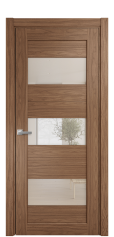 Дверь межкомнатная Strada 14 Цвет Американский Орех Покрытие Шпон натуральный  Наличник L 75 Цена 46775