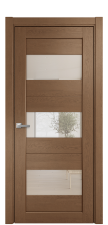 Дверь межкомнатная Strada 14 Цвет Дуб Темный Покрытие Шпон натуральный  Наличник L 75 Цена 43100