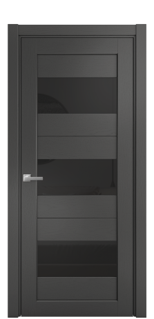 Дверь межкомнатная Strada 14 Цвет Ясень Антрацит Покрытие Шпон крашеный  Наличник L 75 Цена 43050