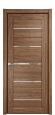 Дверь межкомнатная Strada 15 Цвет Американский Орех Покрытие Шпон натуральный  Наличник L 75 Цена 46775