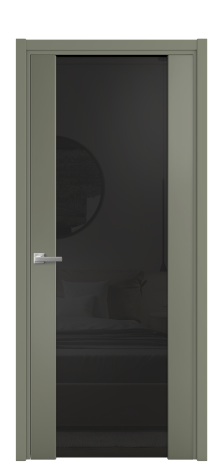 Дверь межкомнатная Vario 11 Цвет Зеленый Покрытие Эмаль  Наличник L 50 Цена 51430
