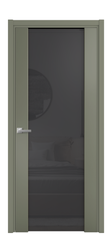 Дверь межкомнатная Варио 11 Цвет Зеленый Покрытие Эмаль  Наличник L 50 Цена 51930