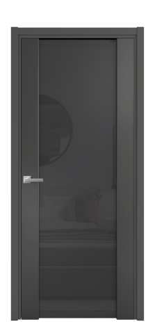 Дверь межкомнатная Варио 11 Цвет Антрацит Покрытие Эмаль  Наличник L 50 Цена 51930