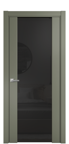 Дверь межкомнатная Vario 11 Цвет Зеленый Покрытие Эмаль  Наличник L 75 Цена 45075