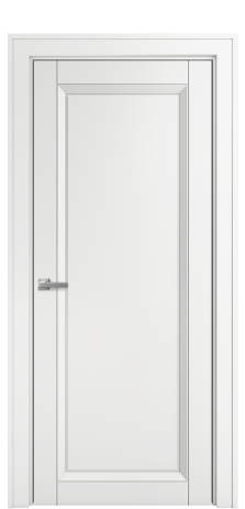 Дверь межкомнатная Belluno 1 Цвет Белый Покрытие Эмаль  Наличник Komo 90 Цена 47565