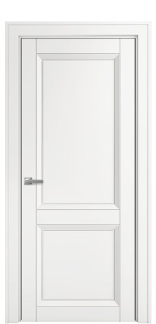 Дверь межкомнатная Belluno 2 Цвет Белый Покрытие Эмаль  Наличник Komo 90 Цена 47565