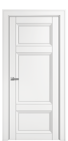 Дверь межкомнатная Belluno 3 Цвет Белый Покрытие Эмаль  Наличник Komo 90 Цена 47565