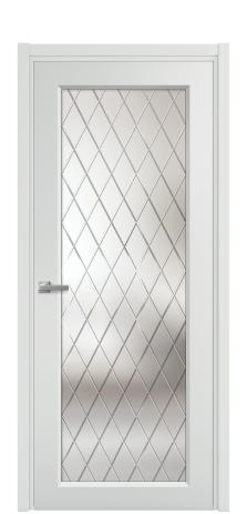 Дверь межкомнатная Страйп 1 Цвет Облачный Покрытие Эмаль  Наличник L 50 Цена 45765