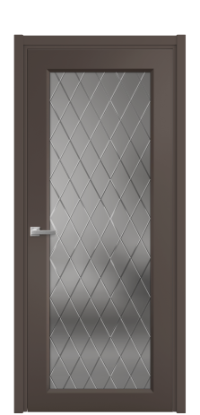 Дверь межкомнатная Stripe 1 Цвет Коричневый Покрытие Эмаль  Наличник L 50 Цена 47908