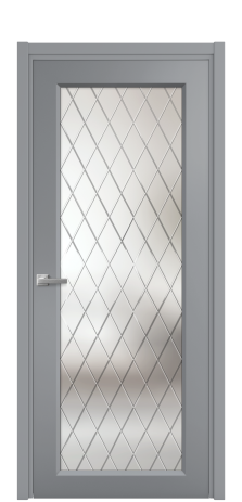 Дверь межкомнатная Stripe 1 Цвет Гриджио Покрытие Эмаль  Наличник L 50 Цена 45615