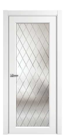 Дверь межкомнатная Stripe 1 Цвет Белый Покрытие Эмаль  Наличник L 75 Цена 36435