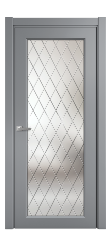 Дверь межкомнатная Stripe 1 Цвет Гриджио Покрытие Эмаль  Наличник L 75 Цена 41515