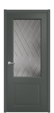 Дверь межкомнатная Страйп 2 Цвет Пихтовый Покрытие Эмаль  Наличник L 50 Цена 46923