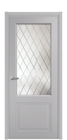 Дверь межкомнатная Stripe 2 Цвет Галечный Покрытие Эмаль  Наличник L 50 Цена 44830