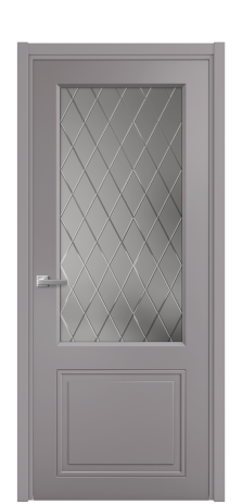 Дверь межкомнатная Stripe 2 Цвет Ирис Покрытие Эмаль  Наличник L 50 Цена 45380