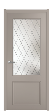 Дверь межкомнатная Stripe 2 Цвет Какао Покрытие Эмаль  Наличник L 50 Цена 44830