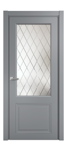Дверь межкомнатная Stripe 2 Цвет Гриджио Покрытие Эмаль  Наличник L 75 Цена 40730