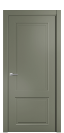 Дверь межкомнатная Stripe 2 Цвет Зеленый Покрытие Эмаль  Наличник L 75 Цена 39225