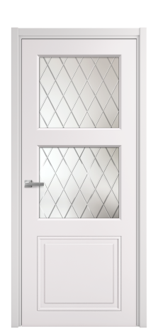 Дверь межкомнатная Страйп 3 Цвет Крем Покрытие Эмаль  Наличник L 50 Цена 45050